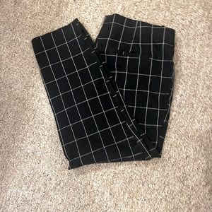 A New Day cross stripe cropped ponte pant, size 16.